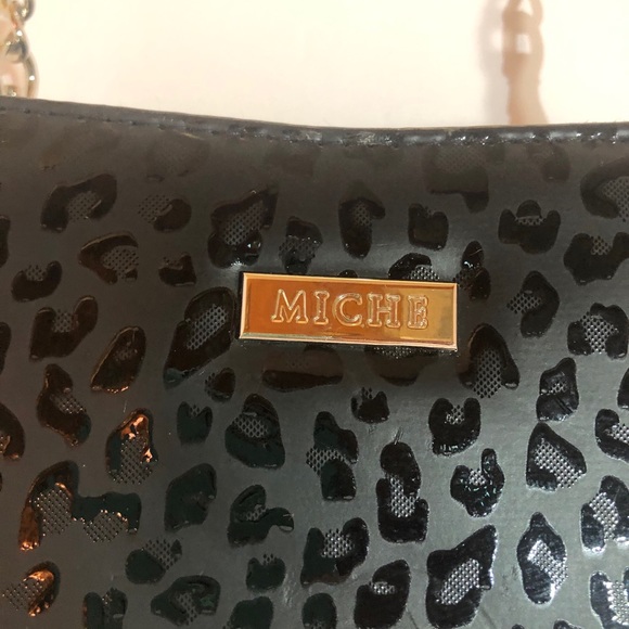 Miche Black Leopard Box Purse - Picture 4 of 13